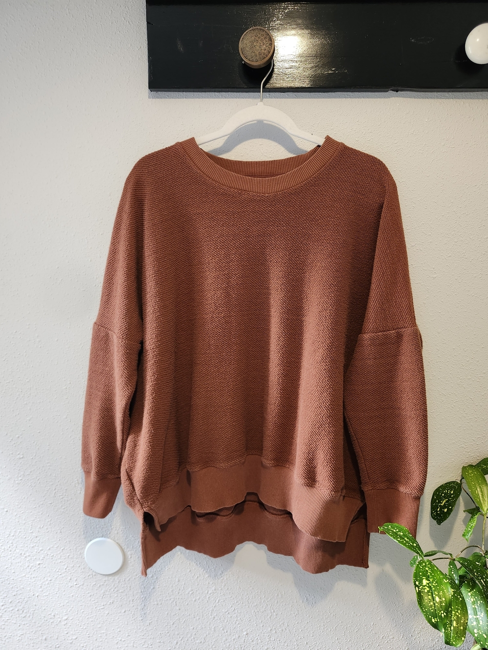 aerie Oversized Crewneck Sweatshirt - Rust